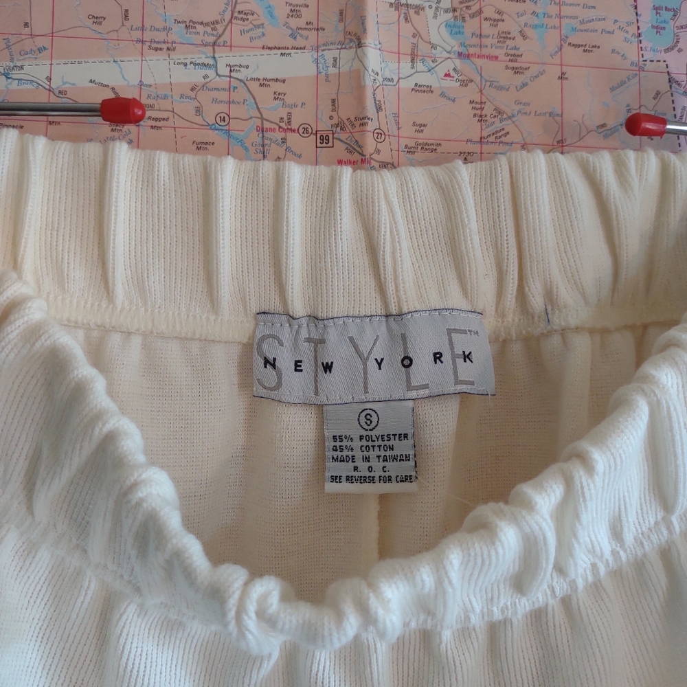 Vintage cream "New York Style" pencil skirt - Picture 4 of 4